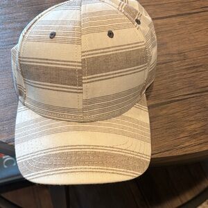 Sperry Tan and Gray Striped Cap